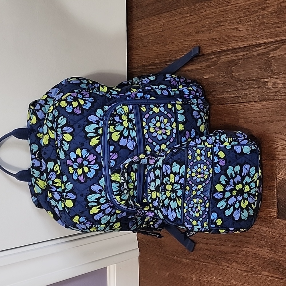Vera bradley backpack and lunch sack